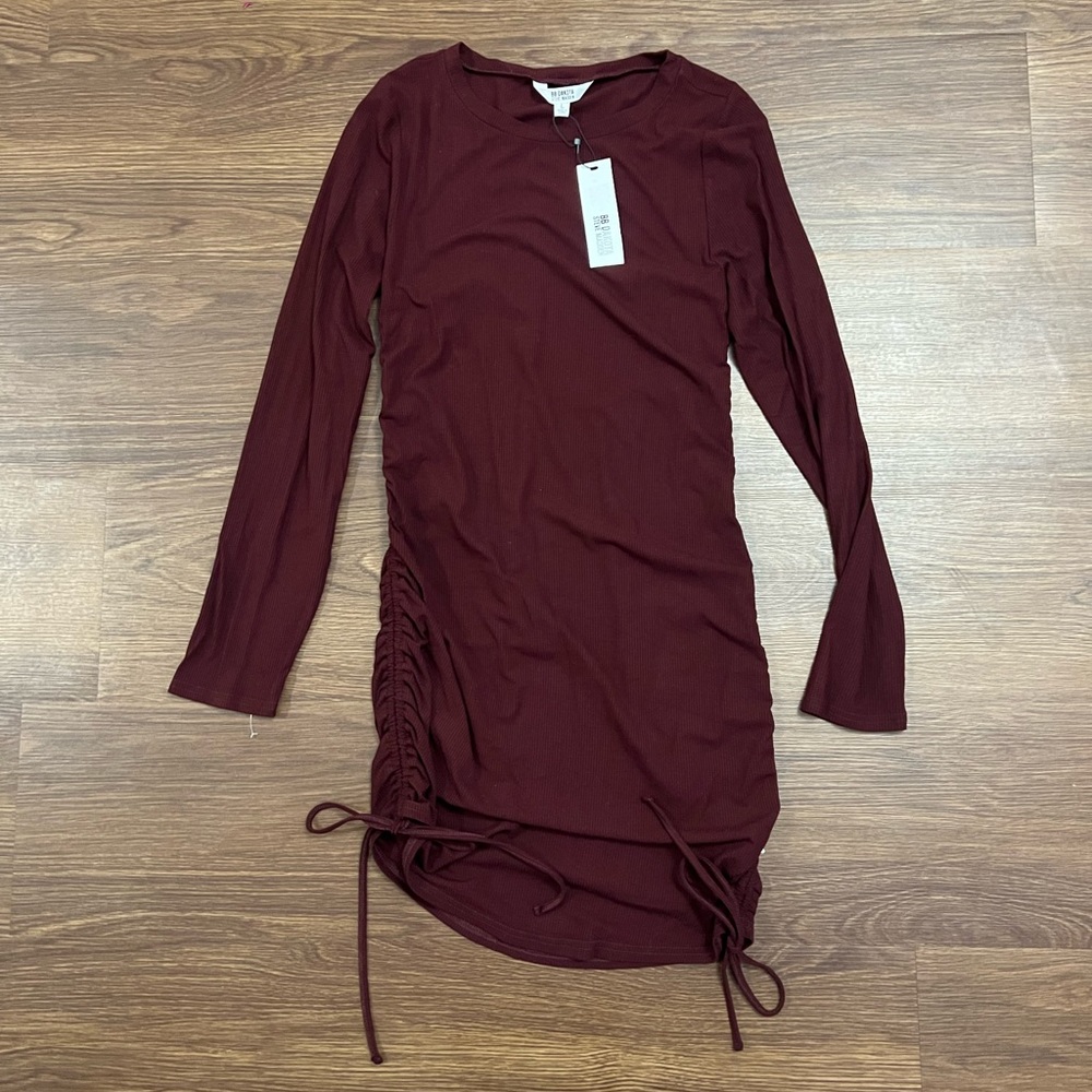 NWT BB Dakota Steve Madden Maroon Dress. Size large